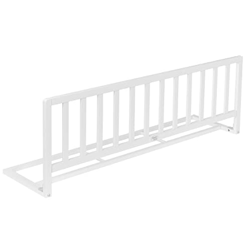 IB-Style - Hochwertiges Bettschutzgitter Pino Bettgitter Holz Weiss lackiert - Länge 120 cm - Höhe 42 cm Cover