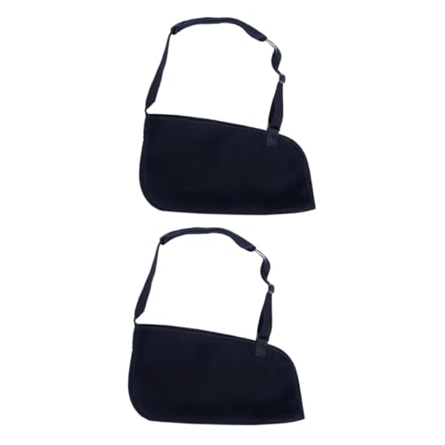 FOMIYES 2 Pcs Fracture Belt Arm Support Sling Sports Sling for Arm Sling Shoulder Injury Elbow Brace Support Comfortable Arm Sling Adjustable Shoulder Immobilizer Split Strap Elbow Black