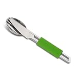 Materiale: Realizzate in acciaio inossidabile, le posate Primus Leisure Cutlery Leaf Green sono resistenti e durevoli