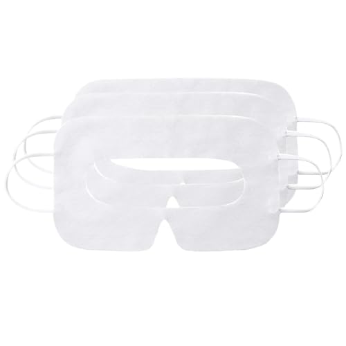 100pcs VR Universal Eye Cover Disposable Eye Mask Face Protection Cover Pad for Oculus Quest 2 VR Accessories (Color : 100pcs White)
