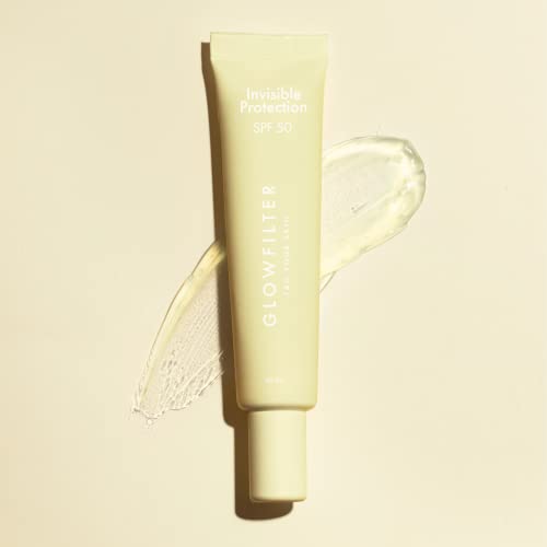 Crema Facial con Protección Solar Invisible - SPF 50+, Textura Gel Oil Free - Antimanchas de Uso Diario para Todo Tipo de Pieles - 40 ML, Vegano - Glowfilter by Marta Lozano
