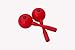 DP Music Parranda Kit Percussion with Carrying Bag - Puerto Rico Flag 8 Inches Tambourine - Claves - Plastic Güiro & Maracas (Maracas Red)
