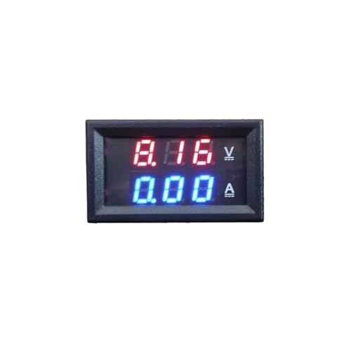 Compteur de tension numérique YB27VA LED rouge-bleu DC 100A