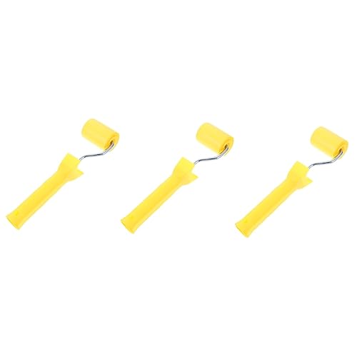 OSALADI 3piezas Rodillo De Presión Para Paredes De Tapiz Herramienta De Instalación Ergonomica Para Suavizar Costuras Para Proyectos Hogar y Automóvil