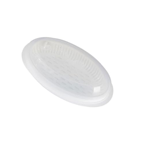 QUMIIRITY Plato de Pescado al Vapor Material Polipropileno para Microondas con Tapa Soporte para Alimentos al Vapor Blanco, 1 Set Varios estilos Apto para Varios estilos