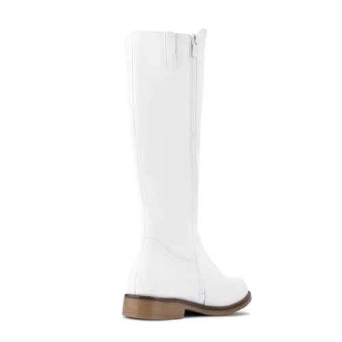 Image of Shoe'N Tale Women's Knee High Boots Round Toe Low Heel
