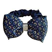 4EVER single bow tie for Party Special Printed Stretchable Bow Collar for Medium & Adult Dog and Cats Color May Vary | Silk Dog Bow tie with Easy to Use Adjustable Strap (Pink)