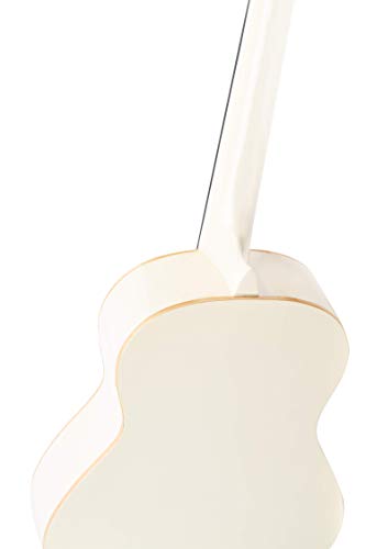 Ortega Guitars 6 String Family Series 3/4 Size Nylon Classical Guitar W/Bag, Right, Spruce Top-White-Gloss, (R121-3/4Wh) #TOP6