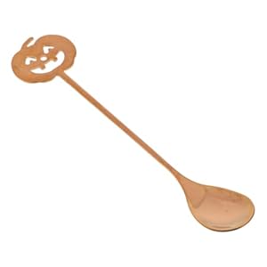 ULTECHNOVO Kürbis Dessertlöffel Halloween Kupferfarben