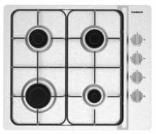 Corberó - Placa de Gas | CPGS423X | 4 Fuegos | Potencia 7,5 KW | Sin Autoencendido | Válvula Seguridad Corte de Gas | Desconexión Automática de Seguridad | Kit de conversión a gas natural | Inox