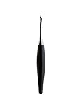 Furls Odyssey Crochet Hook Nickel Plated Tip for Effortless Glide, Black Ergonomic Handle 5.5mm (I)