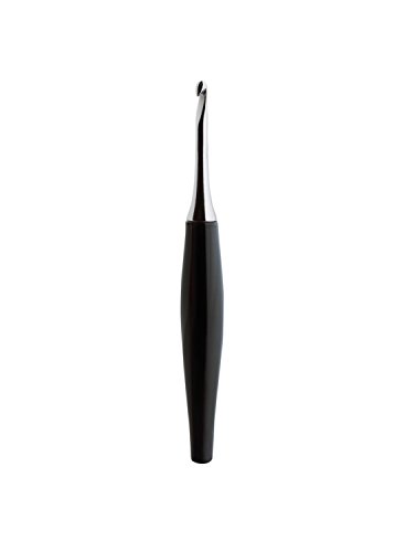 Furls Odyssey Crochet Hook Nickel Plated Tip for Effortless Glide, Black Ergonomic Handle 5.5mm (I)