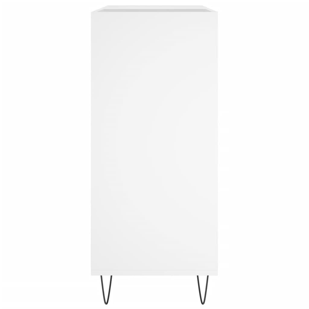 ZEYUAN Mueble para Discos Madera contrachapada Blanco 84,5x38x89 cm, Estanteria CD, Mueble Tocadiscos, Mueble para Discos, Mueble para Vinilos, Mueble para Tocadiscos - 831772