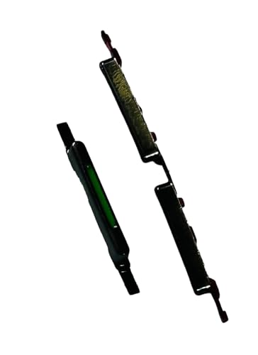 Image of Compatible with Oppo F19s (CPH2219, CPH2223) Replacement Body Side Key Popwer and Volume Button Out Rubber Black