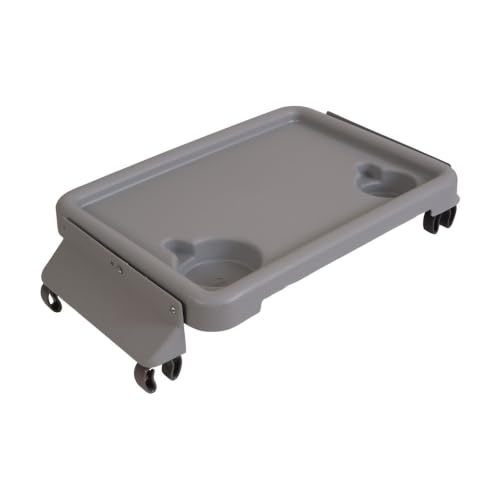 DMI Walker Tray Rollator Tray Mobility and Walker Accessory Tray Table Fits Most Standard Walkers Folding with Two Cup Holders and Tool Free Assembly 16 x 11.8 inch