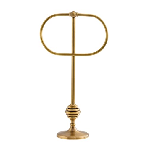 MagiDeal Toallero de pie con, toallero de Mano, Colgador Decorativo Elegante, Accesorio de latón Independiente para tocador de baño.