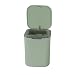 Morcte 1-Pack 0.5 Gallon/ 2 L Tiny Desktop Trash Can with Push Button Lid, Green