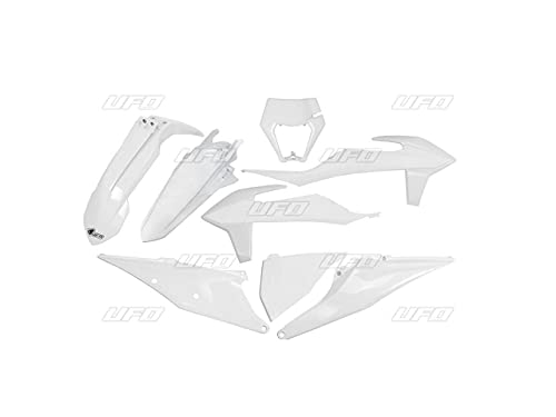 Kit plastiques UFO blanc KTM EXC habillage carrosserie moto cross