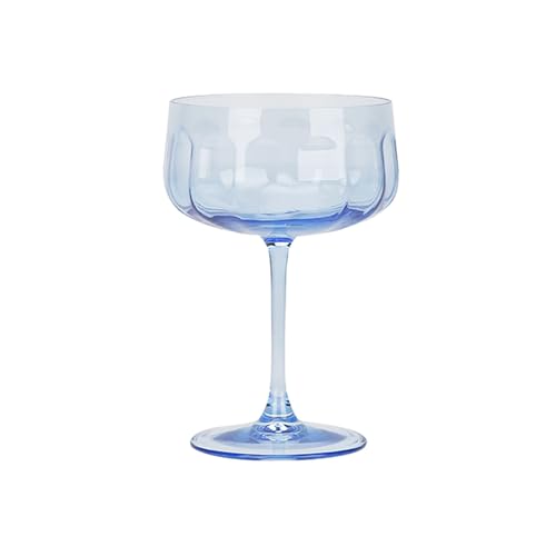 NOVASTYL - Lot de 4 coupes riviera 36.5cl en verre bleu - 1605447