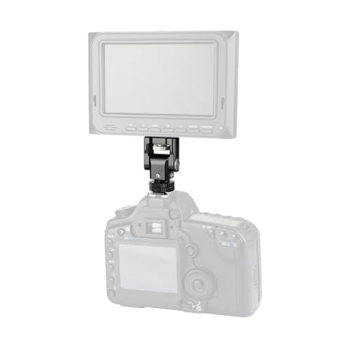 Image of Adjustable Cold Shoe Monitor Mount for Video Equipment Filmmaking and Photography 360 Degree Rotation, 180 Tilt