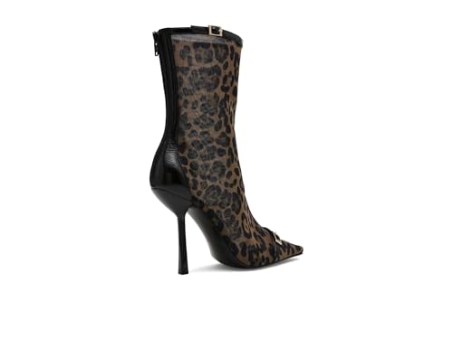 Steve Madden Steve Madden Women's Ashlin Bootie, Leopard Mesh, 8