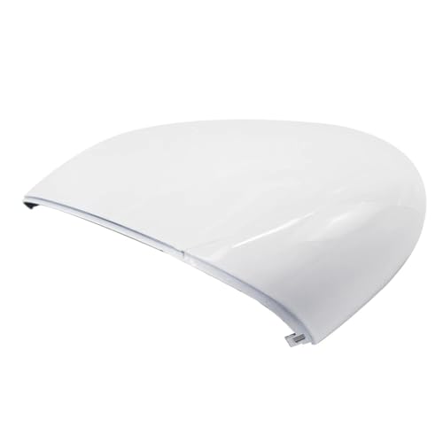 1個 左/右 ホワイト バックミラー サイドビューミラー 交換用カバー キャップ ケース シェル フォード フィエスタ 2008-2017 カーアクセサリー対応(Left)