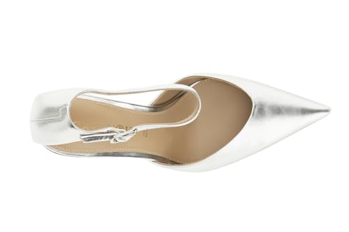 Décolleté en cuir laminé CAFèNOIR avec bride de cheville pour femme