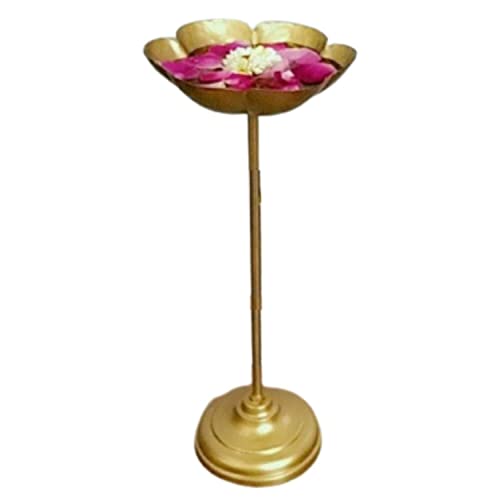 Image of Decorative Urli Bowl Tealight Holder Stand | Urli Stand Set of 3 for Decoration | Floating Diya Stand Home Decor Decorative Showpiece | Urli Bowl for Diwali and Pooja (Set of 3)
