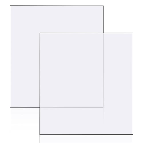 Image of Zonon 2 Pcs Polycarbonate Clear Plastic Sheets,12 inch X 18 inch X 0.0625 inch (1 /16 inch) | for DIY, Crafts, Easy to Cut Bend, Resistant, Window Panel, Hobby, Home, Glass Replacement, Document Picture Frame