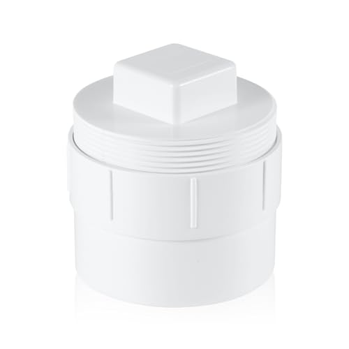 Adaptador de limpieza de alcantarillado de 4 pulgadas con tapón de registro para tubería DWV 2