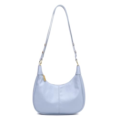 Image of Small Hobo Bags Retro Crescent Shoulder Purse Women Soft Crossbody Handbag
