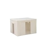 Caja De Almacenamiento De Algodón Y Lino, Impermeable, For Ropa De Casa Y Colcha(50 * 40 * 33cm)