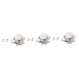 TOPPERFUN 3 Piezas Base de conexión de barril de tambor pata de cabra kit de accesorios para batería plantas soporte para tom drum soporte de tom de piso Guitarra hardware kit de batería