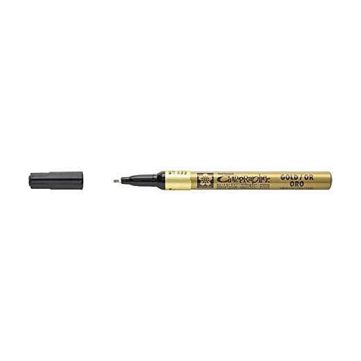 Pen-Touch Calligraphy Marker Fine Point 1.8mm-Gold Metallic