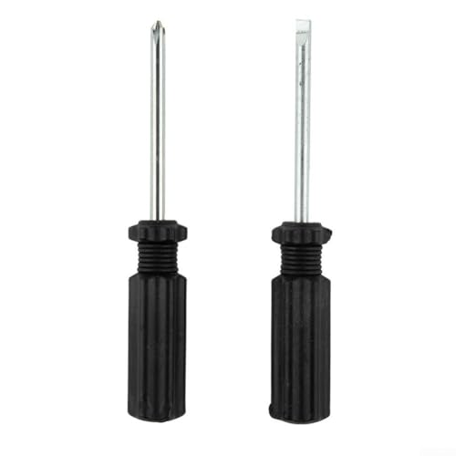 Set di 2 mini cacciaviti, 4 mm, testa piatta e a croce, per riparazioni domestiche, fai da te e attività (2 pezzi)
