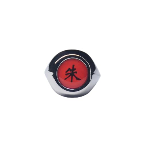 XJruixi Anime Sharingans Akatsuki Cosplay Ring Jewelry Prop