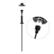 Harilla 10 Stück Modellleuchten Single Heads LED Laternenpfahl 1:100 Modell Straßenbeleuchtung Layout Lampe für HO TT N Skala, Bahn Lampe Gartenlampen