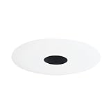 Juno Lighting 443B-WH 4-Inch Pinhole Recessed Trim, Black Baffle with White Trim
