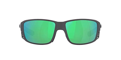 Image of Costa Man Sunglasses Matte Black Frame, Blue Mirror Lenses, 60MM