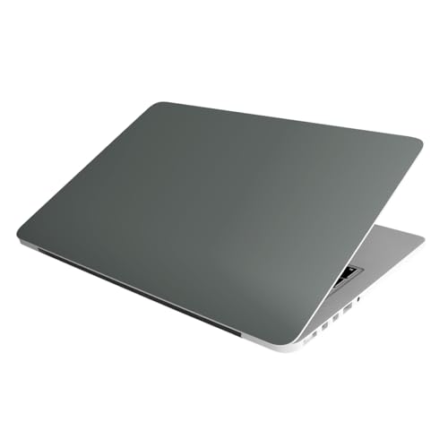 Image of Laptop Skin Stickers HD Quality Sticker for Laptops Upto 15.6 inch (Dustproof|Waterproof|Scratchproof|Reusable) - BE GREY4 (2074)