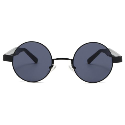 Retro Round Sunglasses for Men Womens Vintage Trendy Circle Sunglasses Male Metal Punk Sun Glasses UV400 Protection2