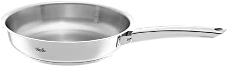 Fissler Steelux Pro patelnia ze stali nierdzewnej (Ø 24 cm), niepowlekana, do kuchenek indukcyjnych