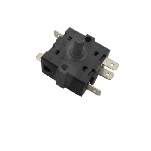 CashMuch Interruptor de ajuste Hter de 3 pines/5 pines, 16 A 250 V CA, para radiador lleno de aceite y la mayoría de marcas Hter, color negro