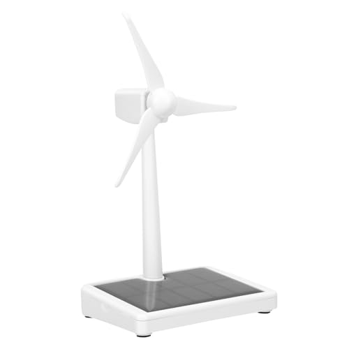 Abaodam Moulin à Vent Solaire Éducatif en Plastique Modèle DIY pour Garçon et Filles D’Expérimentation Scientifique Kit D’Apprentissage Énergie Solaire et Éolienne Activité Créative