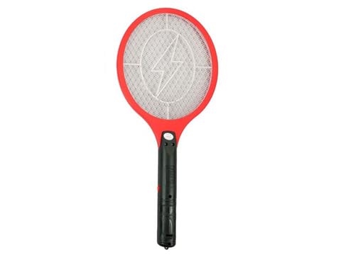 ELECTRONIC BUG SWATTER – Powerful & Rechargeable Mosquito and Fly Zapper 44X17CM (3, RED)