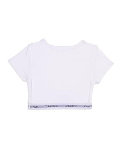 Calvin Klein Girls' Short-Sleeve Cropped T-Shirt Bralette2