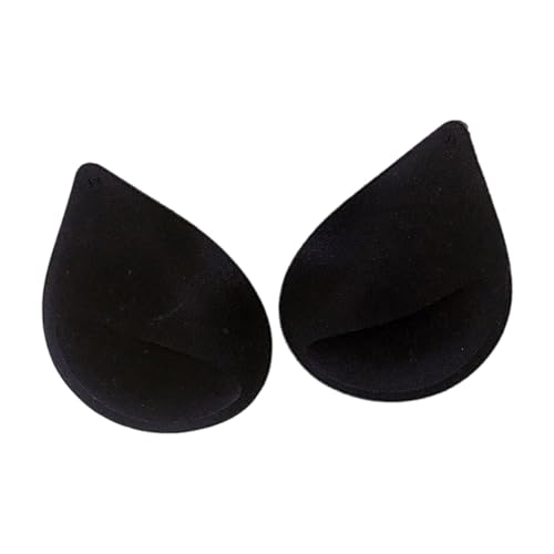 KiBcsLic 2 almohadillas reutilizables para, para ropa interior femenina, para uso casual, 15 X 14 X 2 Cm, Negro