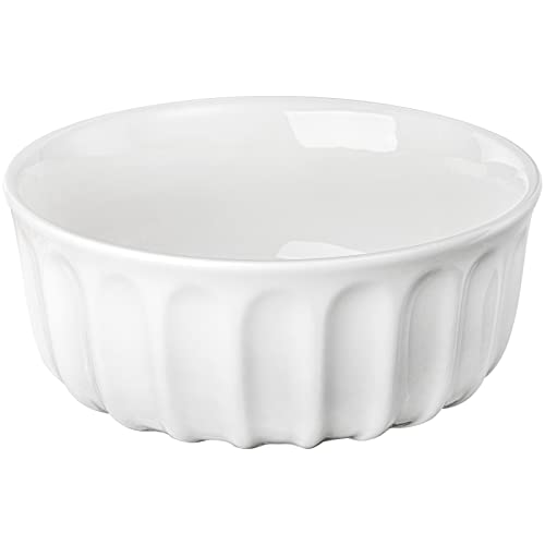 Youeon Set Of 3 Porcelain Serving Bowls 38/28/18 Oz, Porcelain Mixing Bowls, Nesting Salad Bowls, Soup Bowls, Prep Bowls For Kitchen, Oatmeal, Rice, Pasta, Salad, Microwave & Dishwasher Safe, White #TOP3