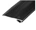84" Black Vinyl Adjustable Width Bug Strip, 1-9/16" Max Width