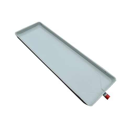 VetraGlow Air Conditioner Drip Pan Ac Water Catcher Drain Pan with Hole Hose ，Universal External Unit Galvanized Metal Drip Tray Drain Kit (91x24cm/35.8x9.4in)